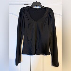 Express Small Elegant Black Long Sleeve Women's Top